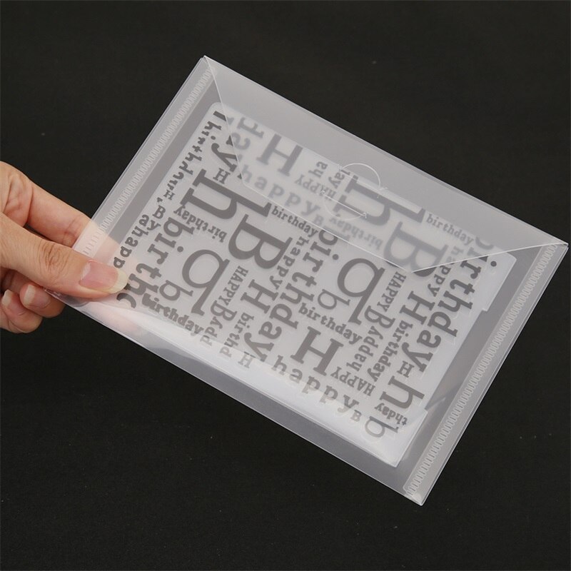 Rectangle Plastic Storage Box Bag Magnet Sheet Organizer for Storing Cutting Dies Clear Stamps DIY Making Template Set
