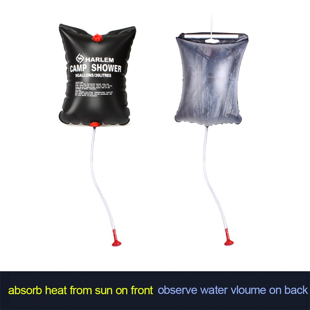 Wasser Tasche Faltbare Solarenergie Beheizt Camping Dusche Tasche draussen Dusche bat Tasche Klettern BBQ Picknick Wasser Lagerung 20/40L