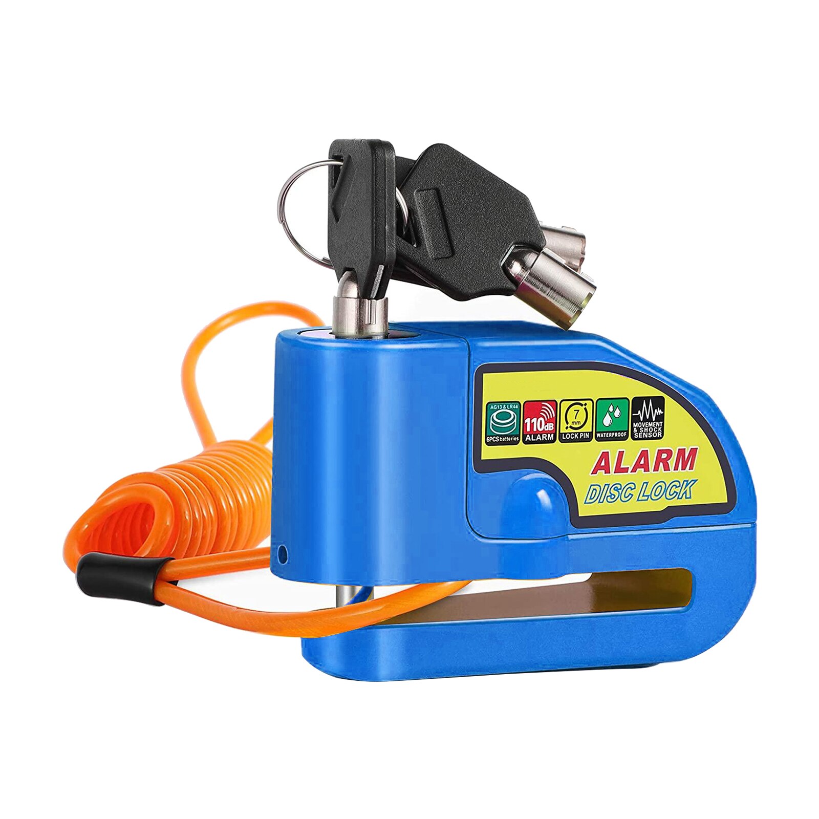 Disc Brake Lock with Alarm Sound Anti Theft Wheel Disk Lock for Brake Rotor