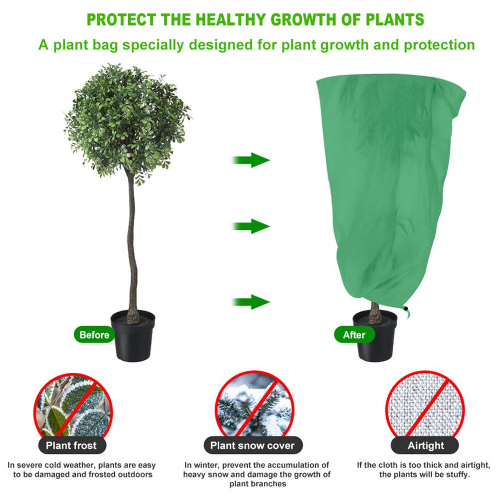 Great Well Protected 6 Styles Plant Cover Tree Shrub Plant Protecting Warm Cover for Home Frost Protection Bag