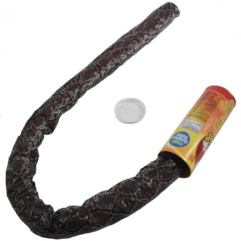The Potato Chip Snake Can Jump Spring Snake Toy April Fool Day Halloween Party Decoration Jokes In A Can Gag Prank Lar