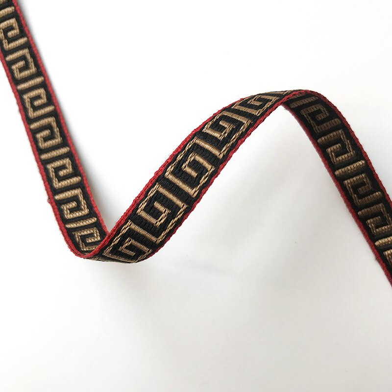 1Cm Cool Geometrische Polyester Jacquard Singels Computer Jacquard Borduurwerk Singels Diy Bagage Kledingstuk Broek Naaien Accessoires: Default Title