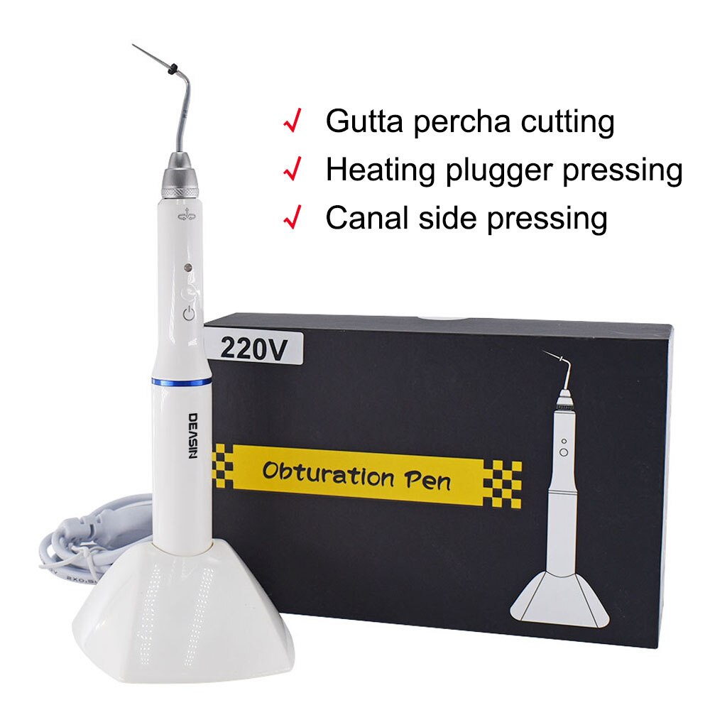 Sistema de obturación de gutapercha Dental, inalámbrico, pluma calentada, Endo, gutapercha, 2 puntas