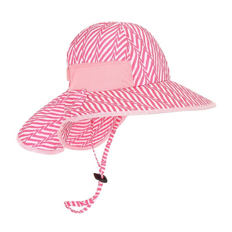 Kids UPF 50+ Bucket Sun Hat UV Sun Protection Hats Children Summer Play Hat with Neck Flap: A6