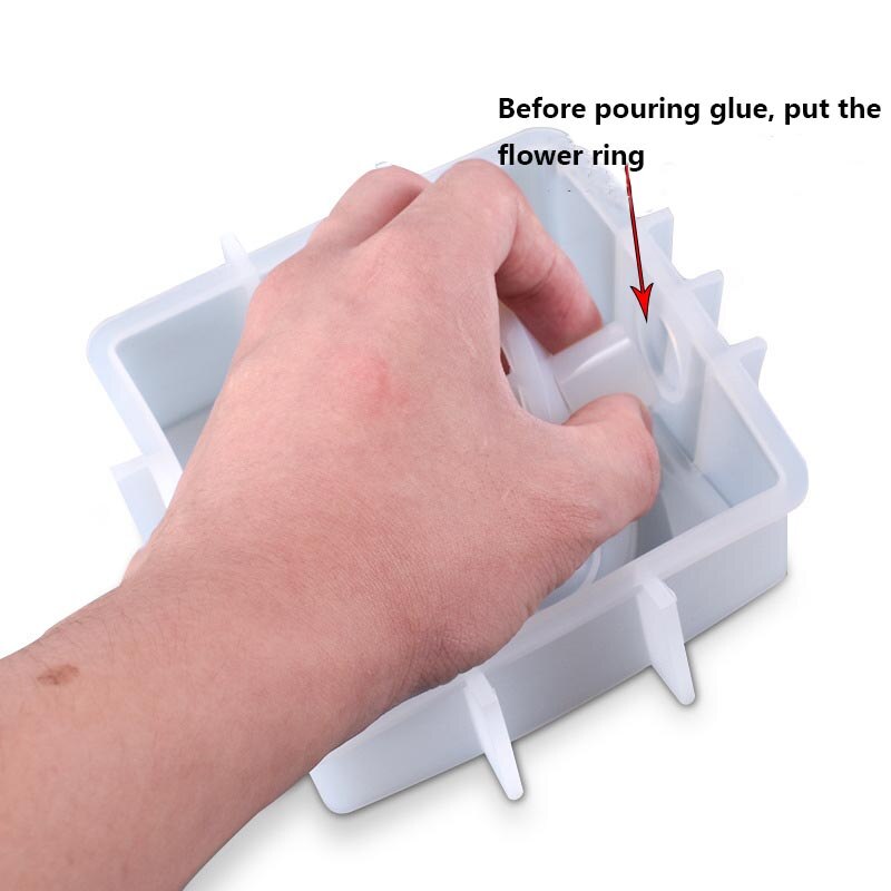 Flower Pot Hydroponic Cylinder Epoxy Resin Mold Test Tube Vase Silicone Bracket Silicone Mould DIY Crafts Jewelry Decor Tools