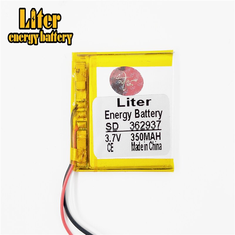 3 linie 3,7 V 350mAh 362937 Lithium-Polymer Li-Po li ionen Akku zellen Für Mp3 MP4 MP5 GPS