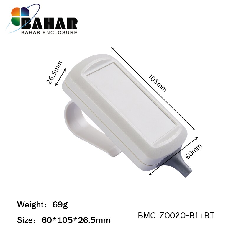 Circuit board plastic enclosure wire connection box pcb diy handheld plastic box project electronic box 105*60*26.5mm: BMC70020-B1BT