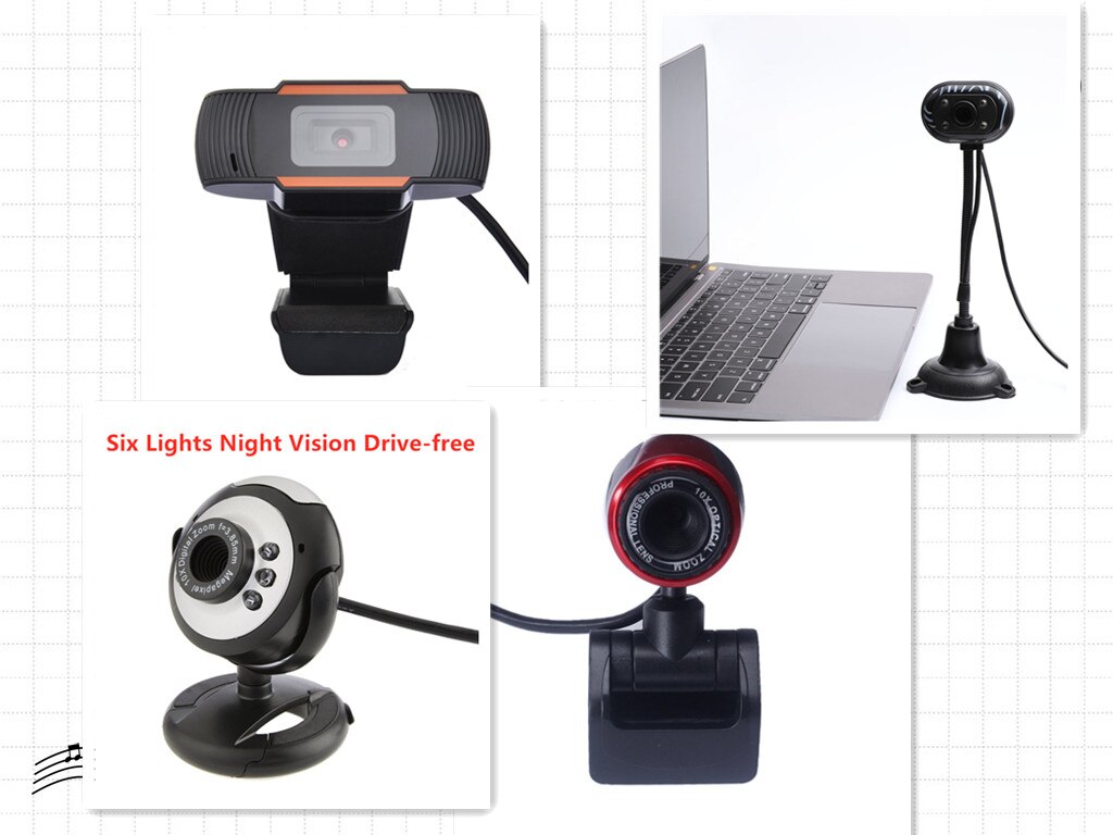 1080P Webcam USB2.0 Computer Netwerk Live Camera Netwerk Camera Gratis Drive Usb Cam Hd Camera Met Microfoon Web Camera voor Computer