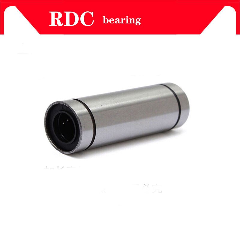 2 stk  lm10 luu 10 mmx 19 mmx 55mm 10mm lengre lineær kulelager bøssing til 10mm stang rund aksel cnc