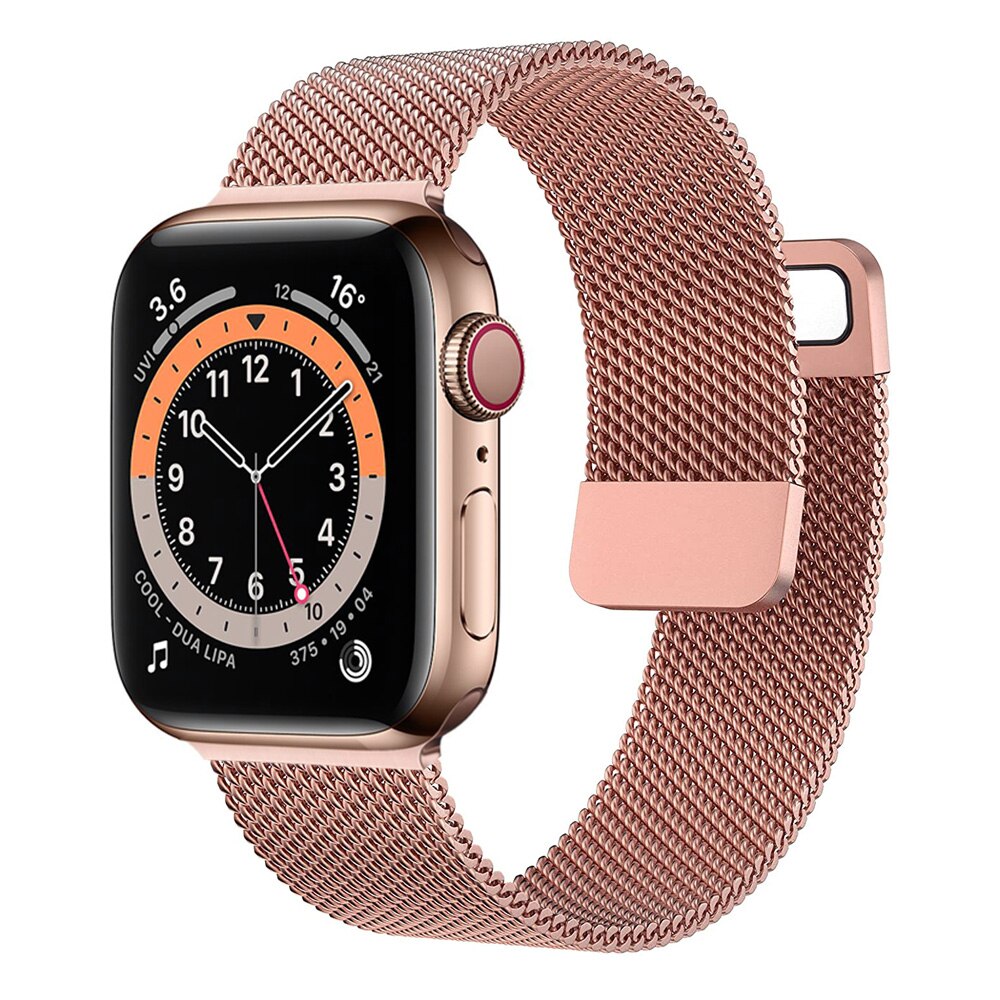 Milanolainen loop-ranneke apple watchille, metalliranneke 45mm 44mm 41mm 49mm 38mm 42mm iwatch series 9 8 7 6 5 4 se ultra -kellolle: Violetti / 22mm
