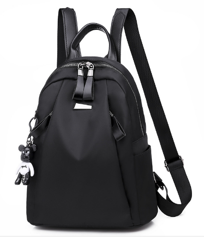 Mochila feminina shouler, bolsa feminina tipo oxford, viagem, adolescentes, para escola 2020: 8815 Black