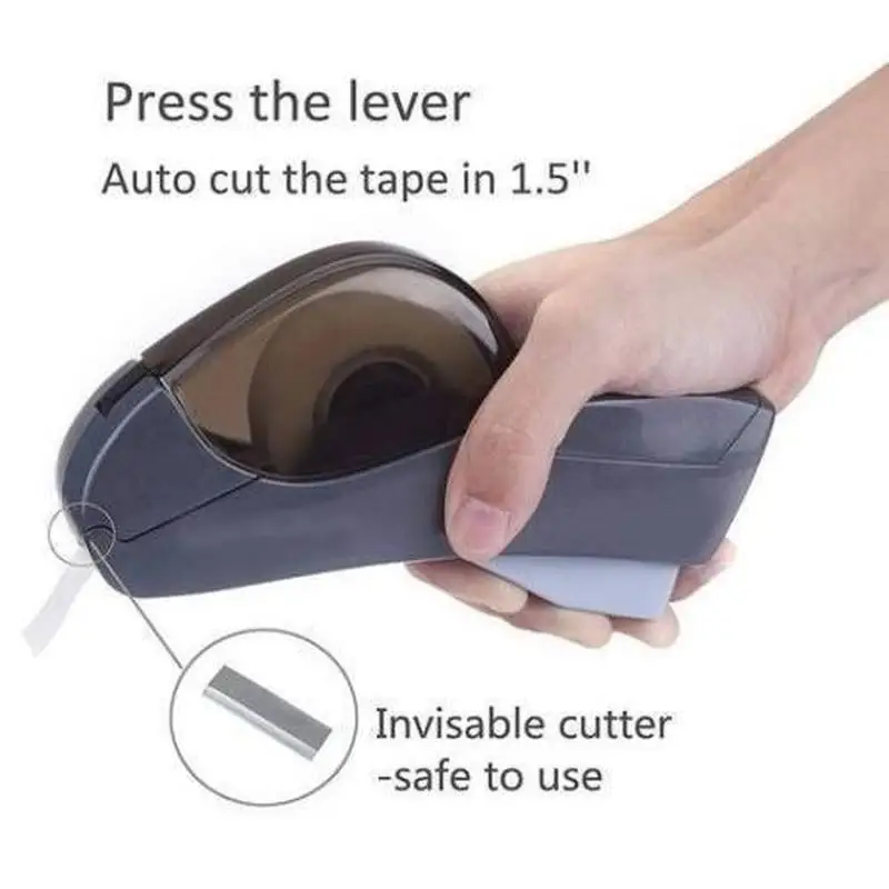 1 Stück automatischer Klebebandabroller, handgehaltener eins-Drücken Sie-Schneider für Geschenkverpackungen, Schrott, Buchung, Bucheinband