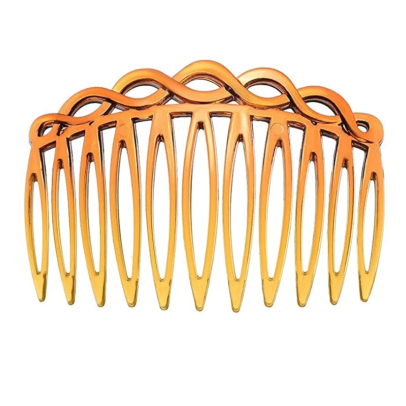 Peines laterales para el cabello de Estilo Vintage para mujer, peine Francés para el pelo con dientes rectos, Clip para el pelo, accesorios para el cabello de Boda nupcial, 2022: Gris