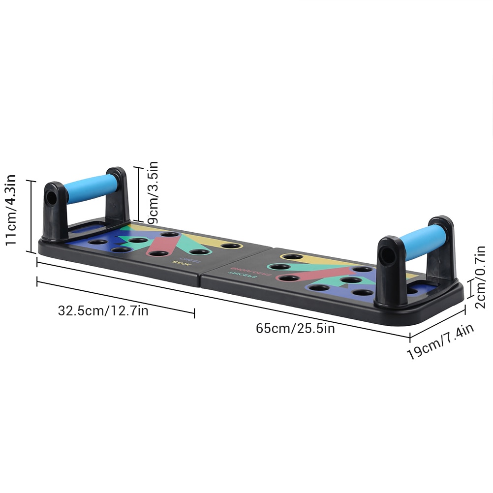 9 In 1 Folding System Push-Up Bracket Board Portable Fitness Workout Gym Exercise Stands For Home Fitness Training #35