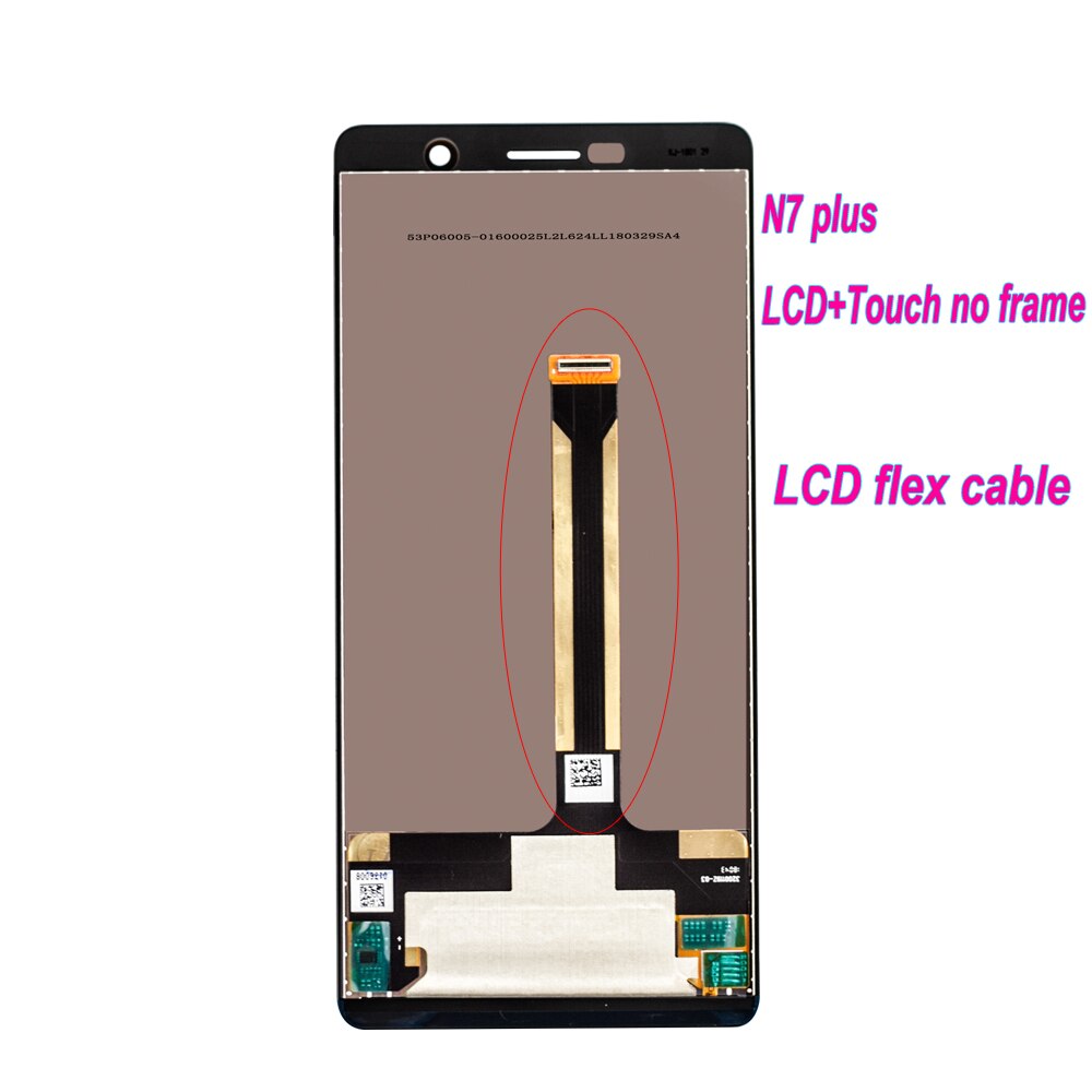Pour Nokia 7 Plus écran LCD écran tactile numériseur assemblée remplacement pour Nokia 7 Plus N7Plus TA-1046 TA-1055 TA-1062 6.0 "LCD