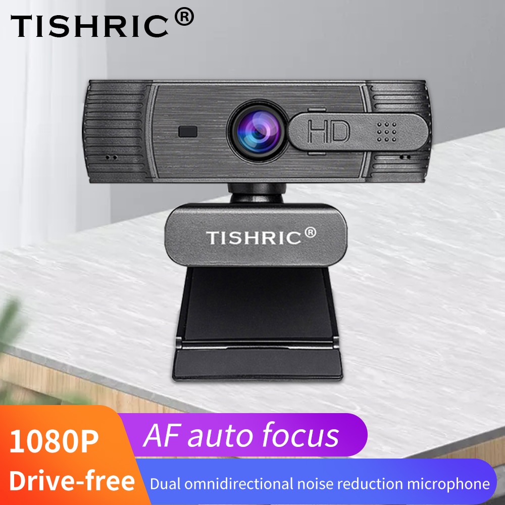 TISHRIC T200 Autofokus Webcam 1080P Netz Kamera Mit Mikrofon Für Pc/Computer Usb Kamera Netz Nocken Webcam Volle hd 1080P