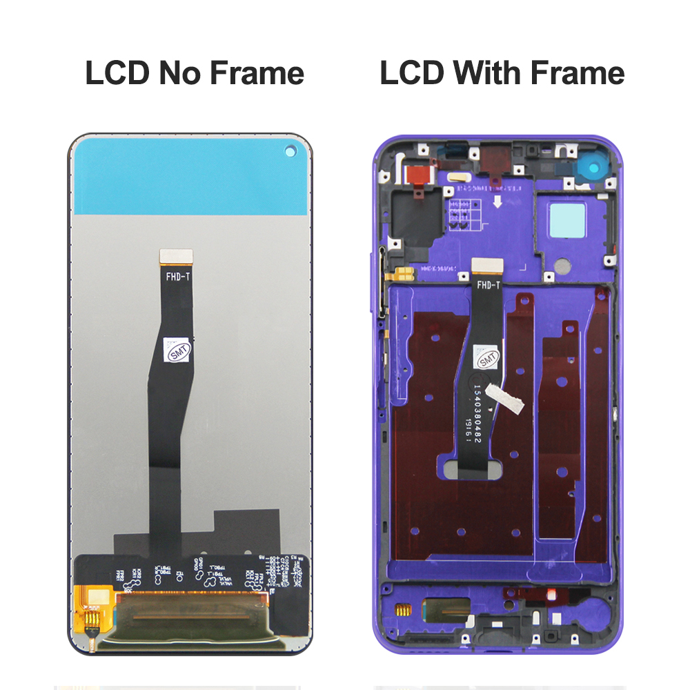 6,26-Zoll-Bildschirm für Huawei Nova 5T Nova 5T LCD-Anzeige Touchscreen-Digitizer mit Rahmenmontage für Honor 20 Honor20 Ersatz