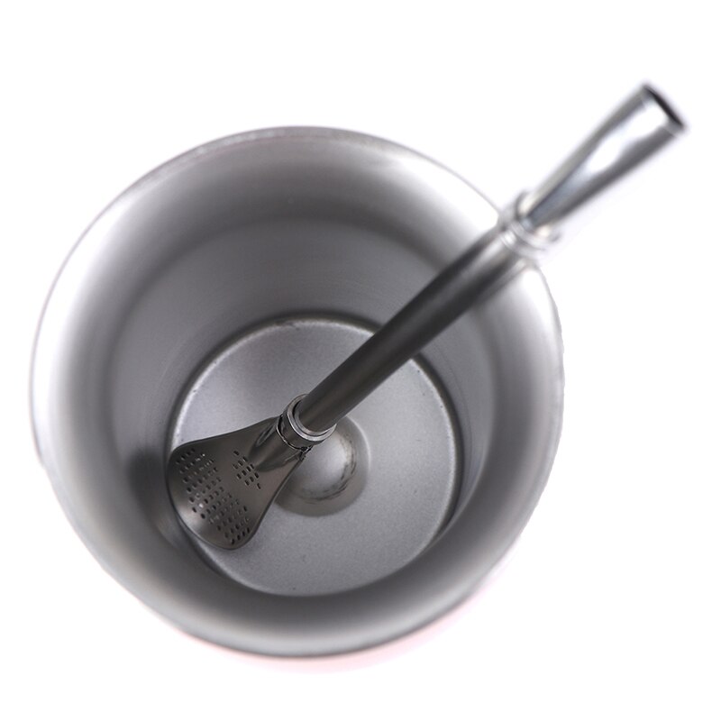 Yerba Mate Cup 304 Stainless Steel 8oz Argentine Yerba Mate Gourd With Bombillas