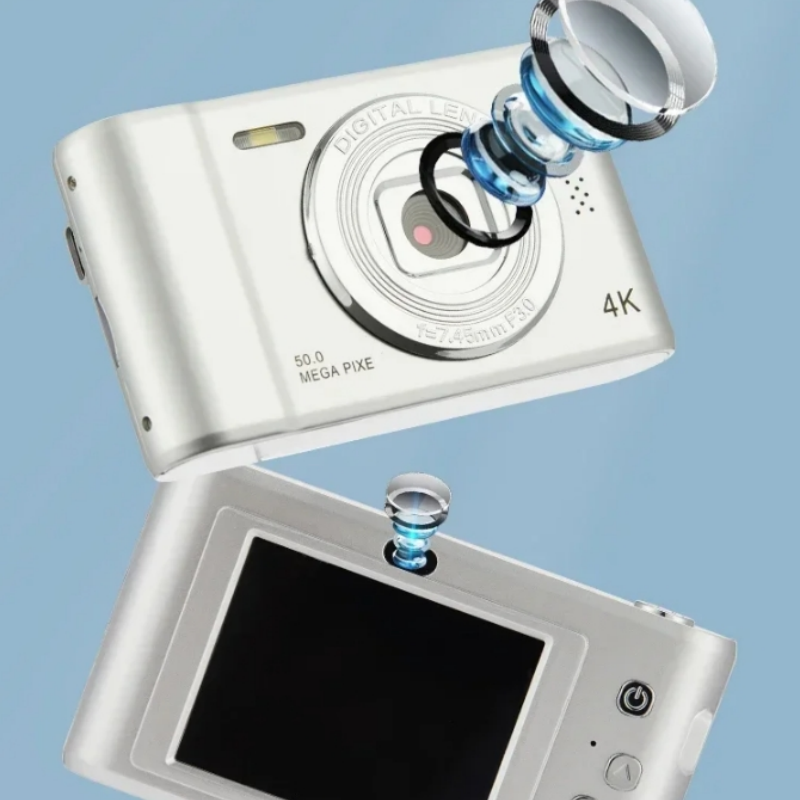 Xiaomi-cámara Digital 4K Retro CCD, tarjeta portátil, cámara de nivel de entrada, cámara Dual Flash, 50 millones de píxeles, enfoque automático