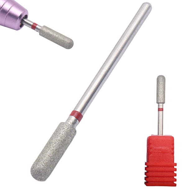 Fresas de diamante redondas grandes para manicura, broca rotativa para uñas, equipo de máquina de pedicura eléctrica, herramientas para quitar cutículas