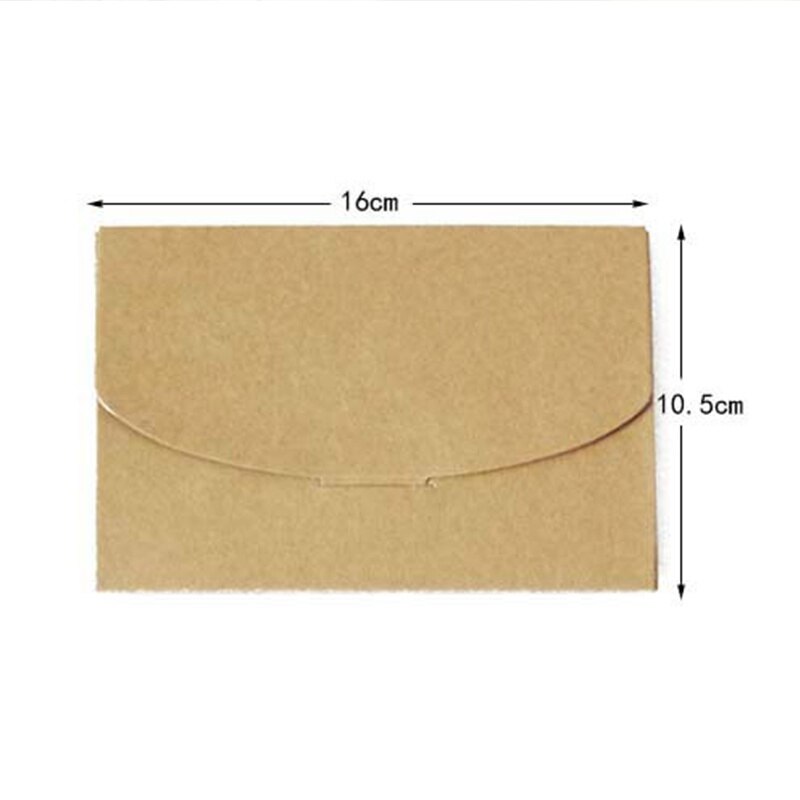 10pcs Kraft paper Envelope Box Window Bag Invitation Cards Packaging Wedding Party Favor Storage Bag
