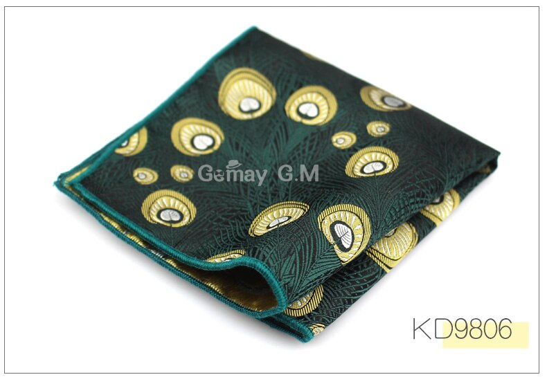 Heren pochet multicolor bruidegom zakdoek jacquard geweven zakdoek merk klassieke bruiloft