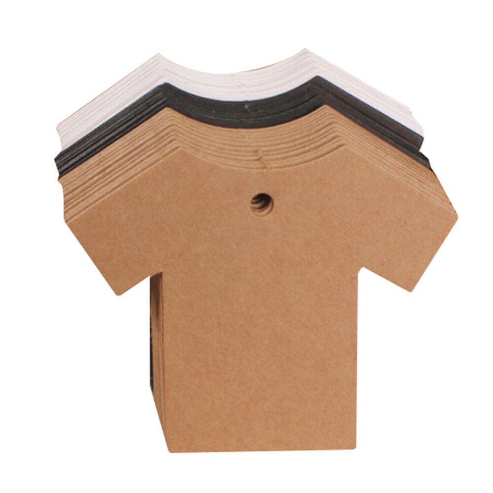 Etiqueta de embalaje Kraft con forma de ropa hecha a mano para , Etiquetas adhesivas de Papel Kraft para , galletas, dulces, Etiquetas de Papel hechas a mano, 50 Uds.