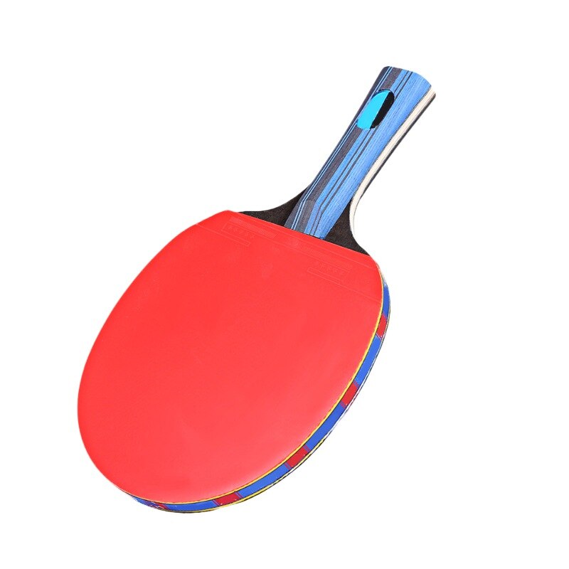Table Tennis Racket Double Side Pimples-in Rubber Wooden Bottom Ping-pong Bats Racquet Sports Accessories With Balls Bag