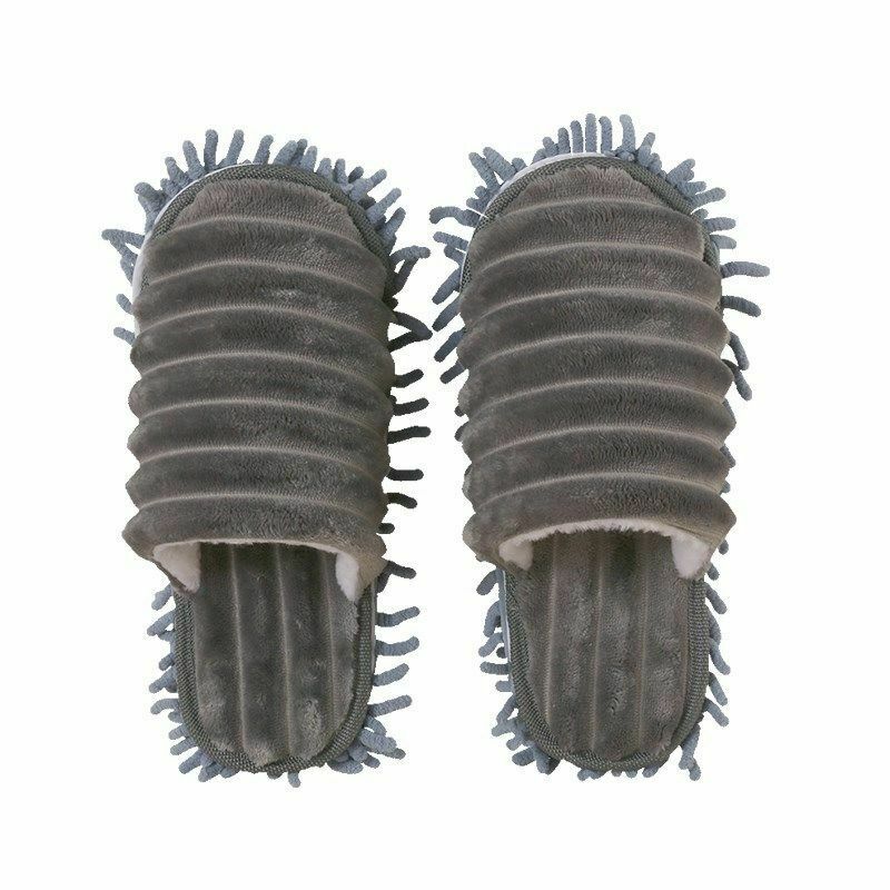 1 Pair Floor Dust Cleaning Foot Shoes Mop Slippers Lazy Quick House Flip Flop Floor Foot Socks Shoes