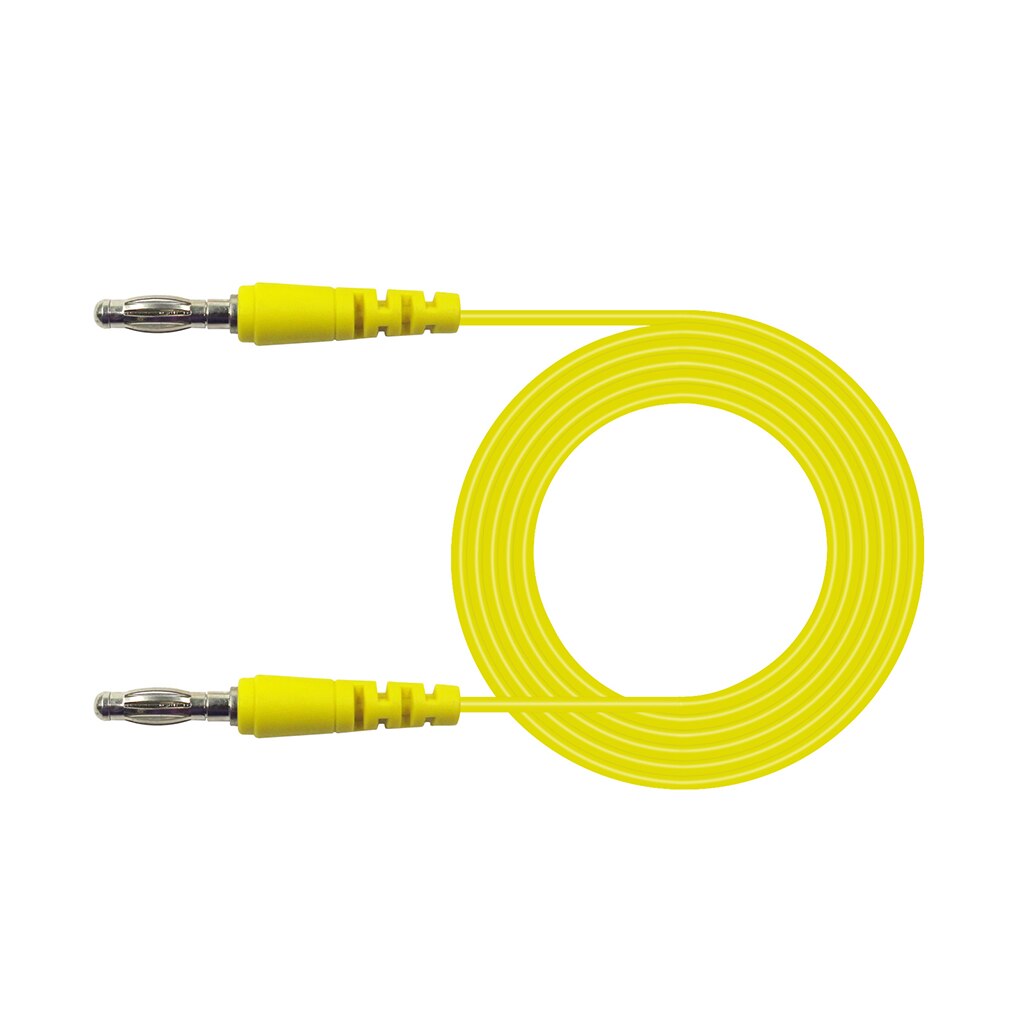 5er Set Bananenstecker-Kabel - 4mm Stecker zu Stecker - Silikon Prüfkabel
