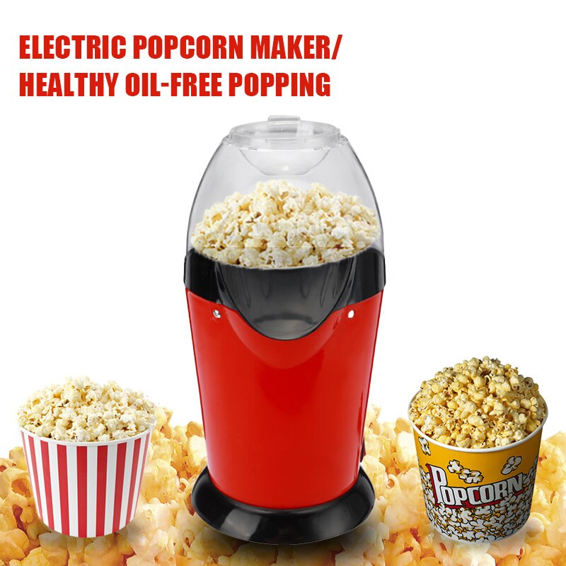 220V 1100W Eu Plug Popcorn Machine Kleine Mini Elektrische Carnaval Popcorn Maker Voor Huishoudelijke Diy Corn Popper