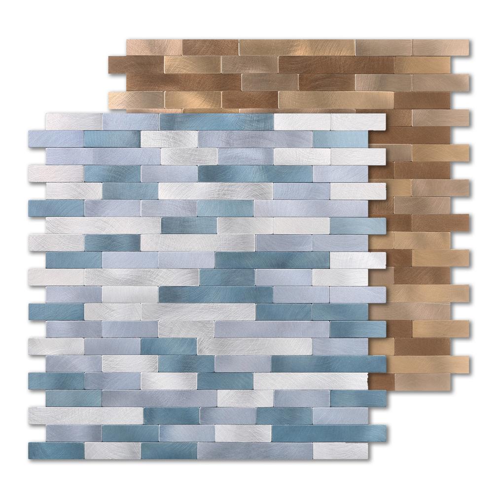 Keuken Peel En Stick Tegels Backsplash Muur Sticker Aluminium Oppervlak Metalen Tegels Zelfklevende Backsplash Diy Home Decor