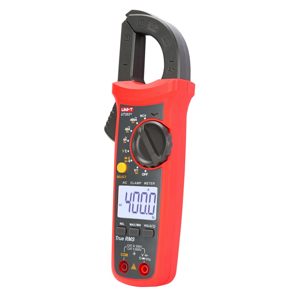 UNI-T Digital Clamp Meter UT201+/UT202+/UT203+/UT202A+/UT204+ True RMS 400-600A Automatic Range High Precision Multimeter Tester