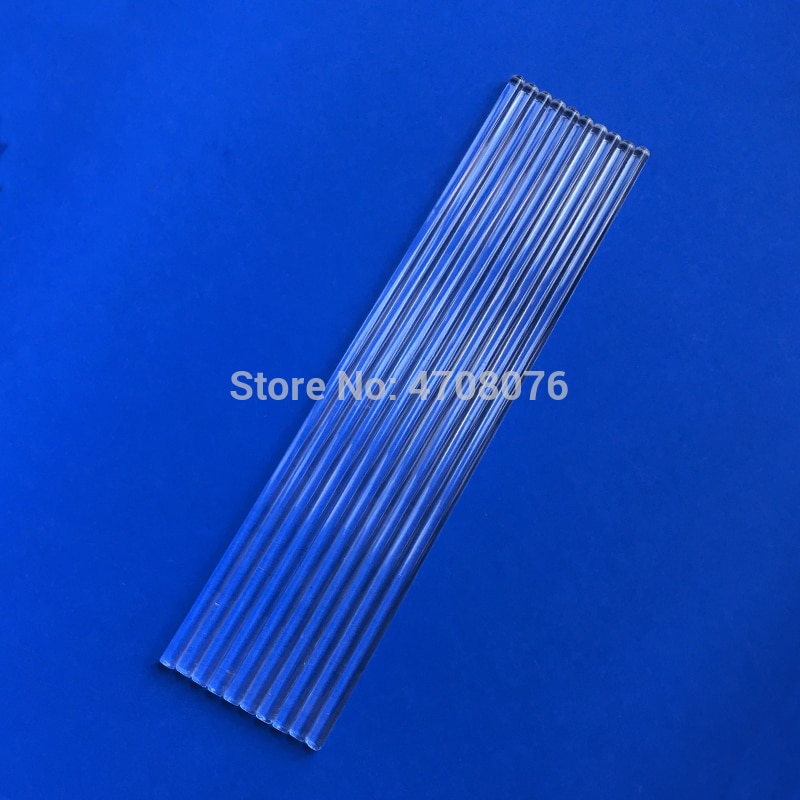 Varilla agitadora de vidrio de borosilicato, 6x250mm, palito agitador de laboratorio transparente/agitador de vidrio muddler para experimento científico