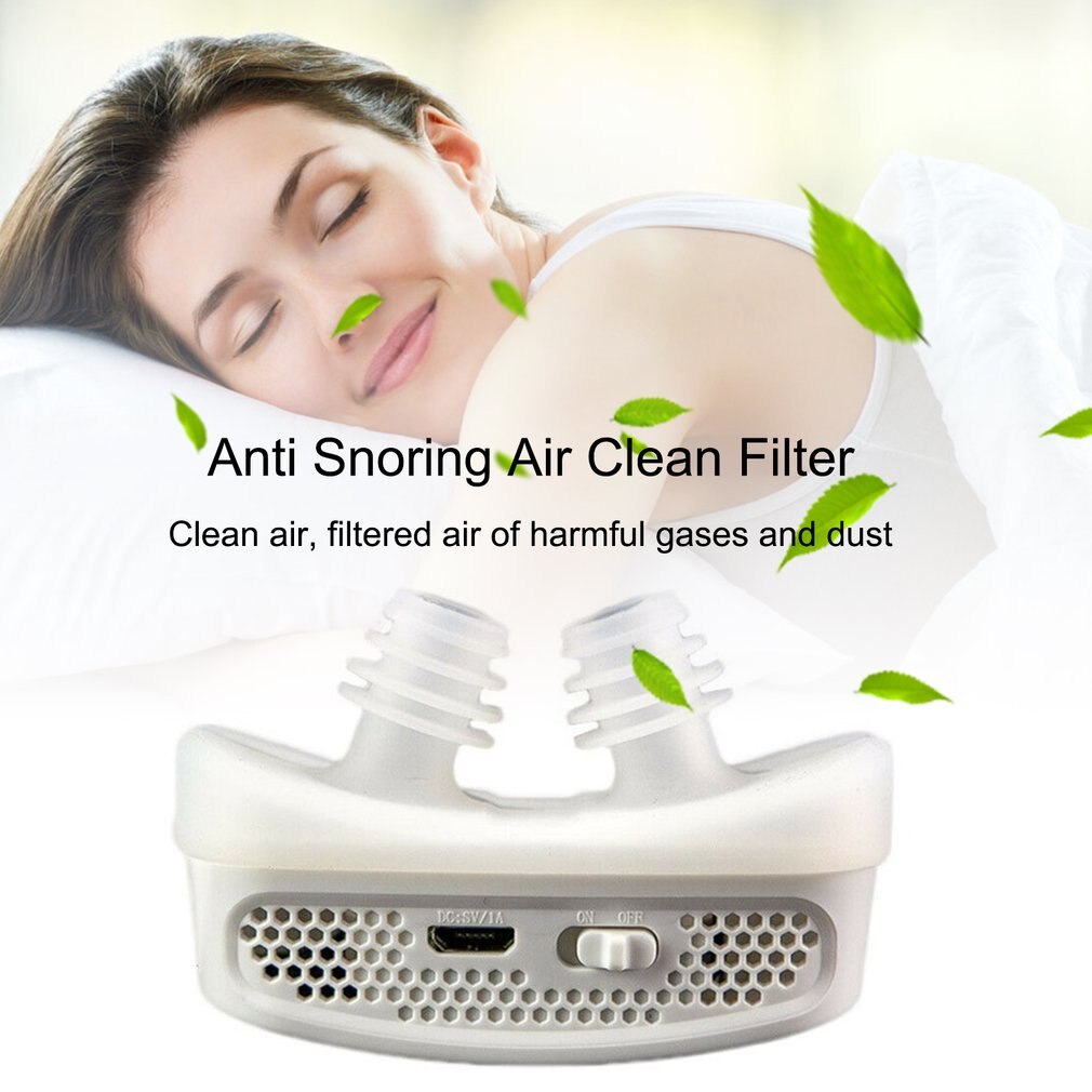 Micro Electric Anti Snoring Electronic Device Sleep Apnea Stop Snore Aid Stopper USB Electric Anti Snoring Device