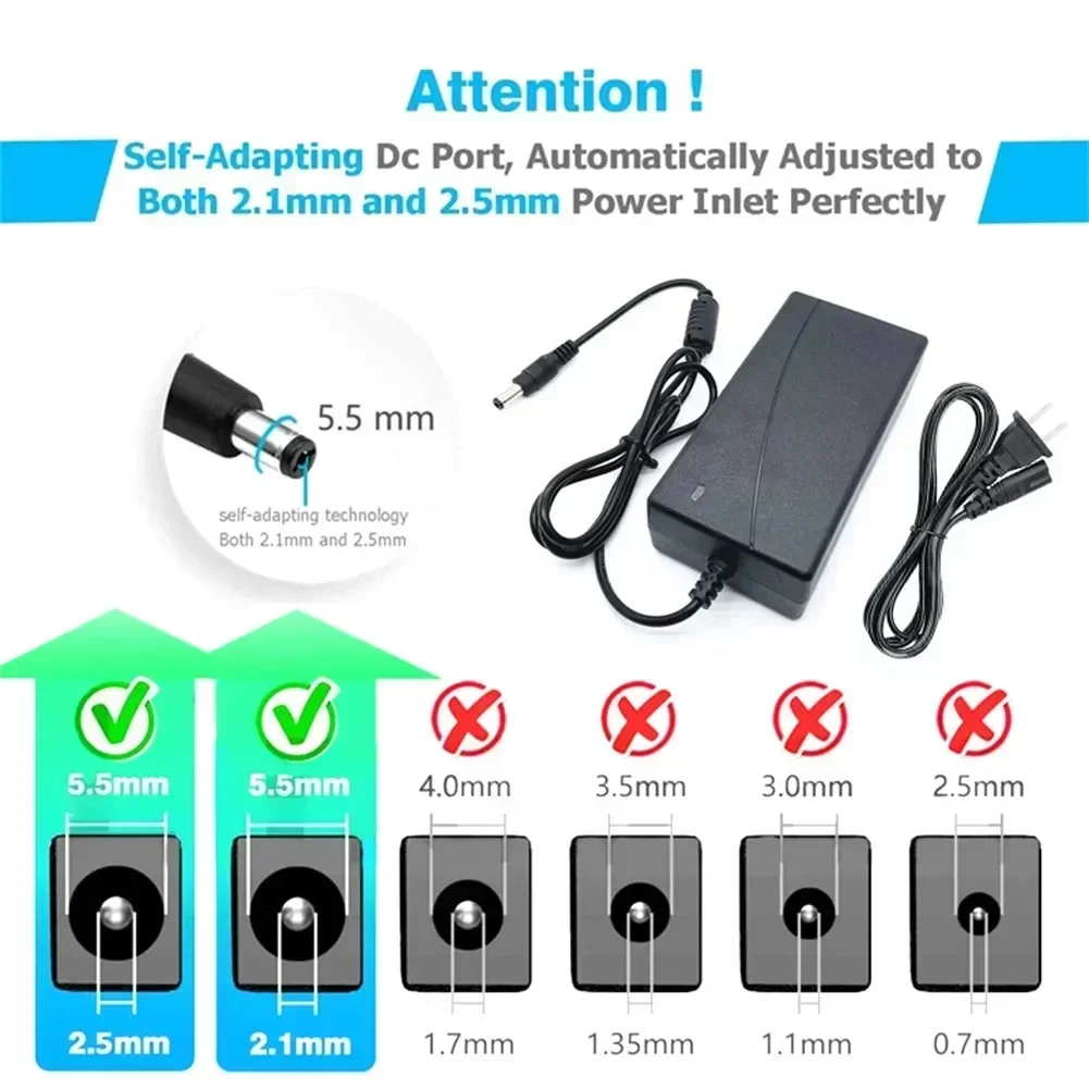 42V 2A Scooter Battery Charger Power Adapter For 36V Electric Bike M365 Power Supply Adapter Electric Bike Powerboard US Plug