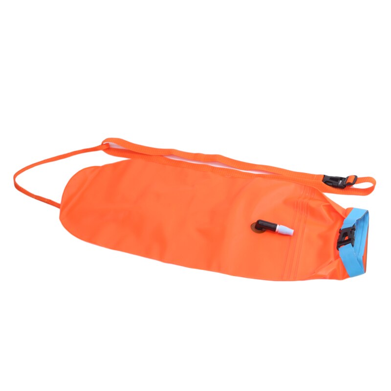 Outdoor Swimming Buoy Multifunction Swimming Drift Bag Swimming Float Waterproof PVC Lifebelt Water Sports: Orange