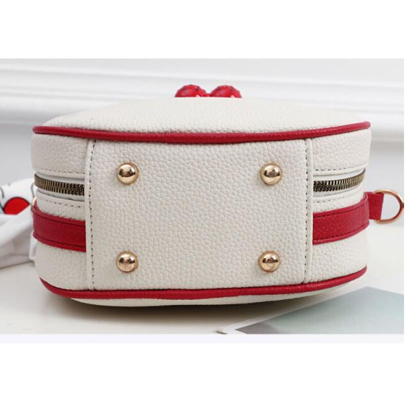 Mini Schoudertassen Dames Crossbody Tassen Zoete Leuke Kleine Handtassen Pu Leer Vrouwen Handtas Met Cherry Vrouwelijke Messenger