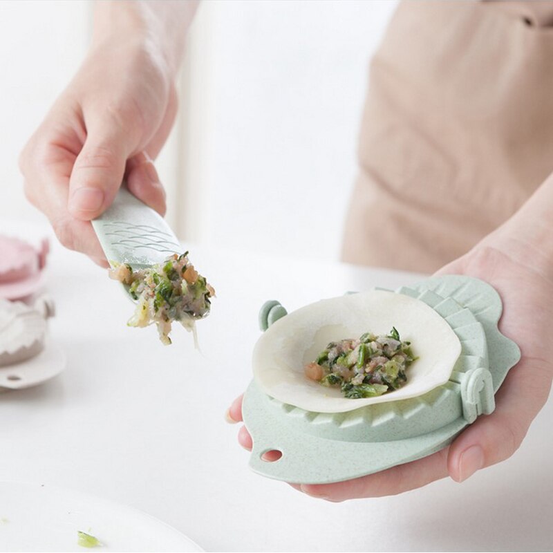 Diniwell hem köksredskap  of 2 st/set vete halm rå pp dumpling maker paj ravioli skärare jiao zi form matlagning verktyg