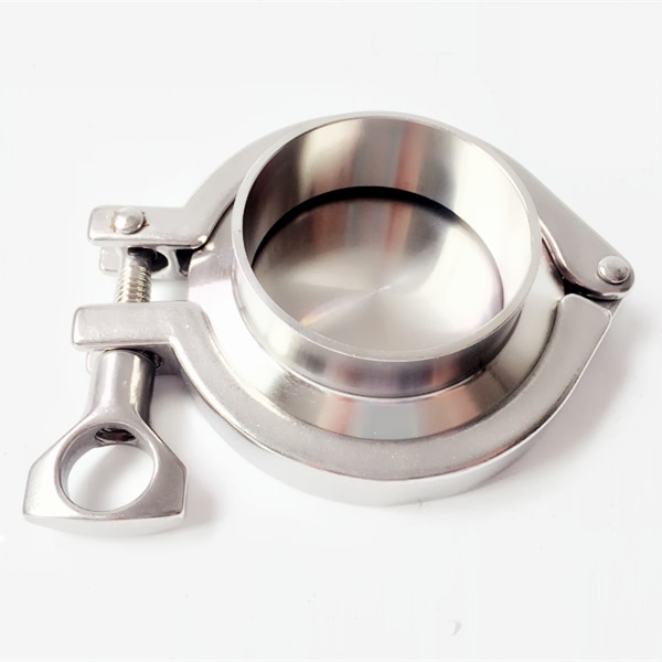 19mm-159mm 19mm-159mm od sanitær triclamp ferrule + endehætte + tri clamp + silikone pakning mange størrelser herinde