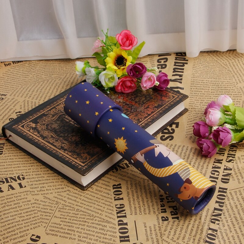 Phantasie Cartoon Tiere 3D Kaleidoskop Papier Karte Kaleidoskop Bunte Welt Spielzeug Interaktives Spielzeug Kinder 1 stücke