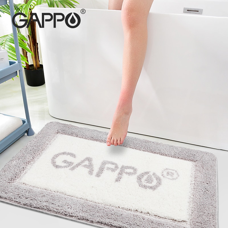 GAPPO tapis de bain antidérapant 60*90cm | Tapis de salle de bain confortable, tapis de salle de bains, pour chambre à coucher