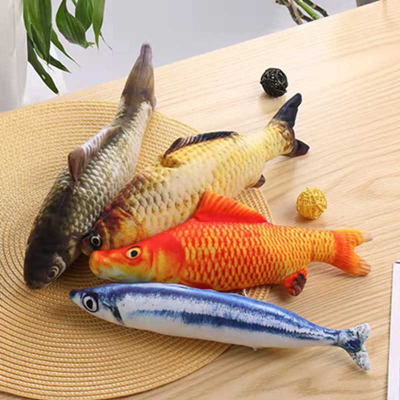 Cat Toy Fish Shape Bite Resistant Catnip Cat Toy Pet Chew Toys Pet Interaction Supplies Cat Favors1pc