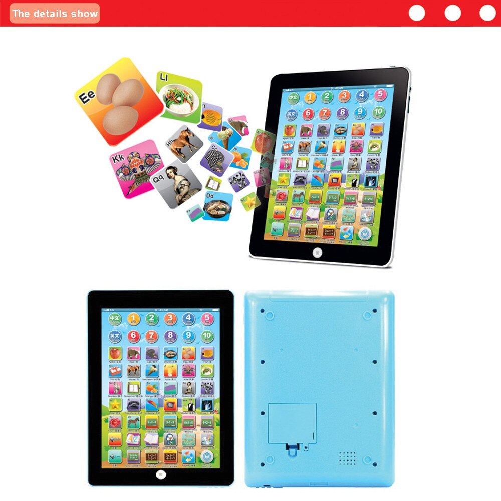 Tablet Speelgoed Engels Chinese Taal Leren Machine Baby Touch Tablet Speelgoed Engels Alfabet Educatief Machines