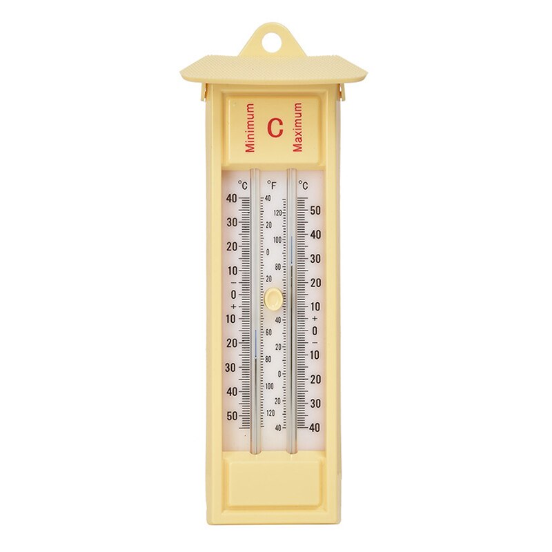 Termómetro de montaje en pared para el hogar, medidor de temperatura para jardín, invernadero, pared, ℃/℉, para interiores y exteriores, máx.: C and F