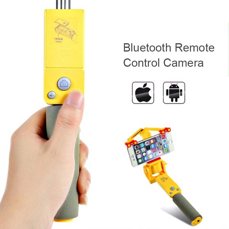 Smartphon Universele Smartphone Opvouwbare Telescopische Draagbare Handheld zelfontspanner Traval Selfie Stok Bluetooth
