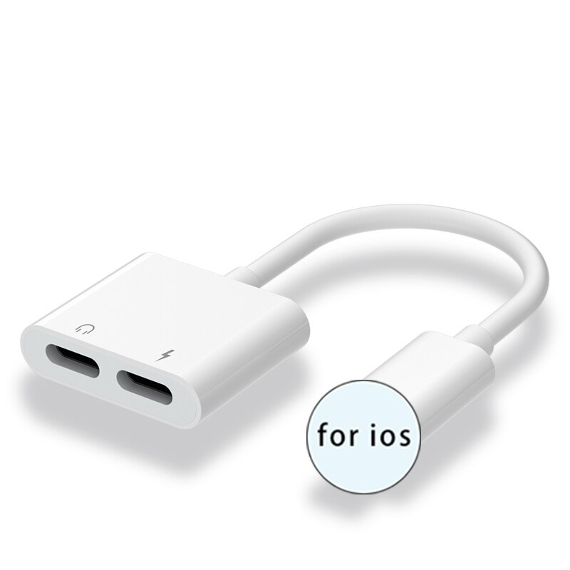 2 In 1 Lader Luisteren Adapter Voor Iphone 12 Pro Max Opladen Adapter 3.5Mm Jack Aux Splitter Voor Iphone 11 Pro Max: Not 3.5mm Jack