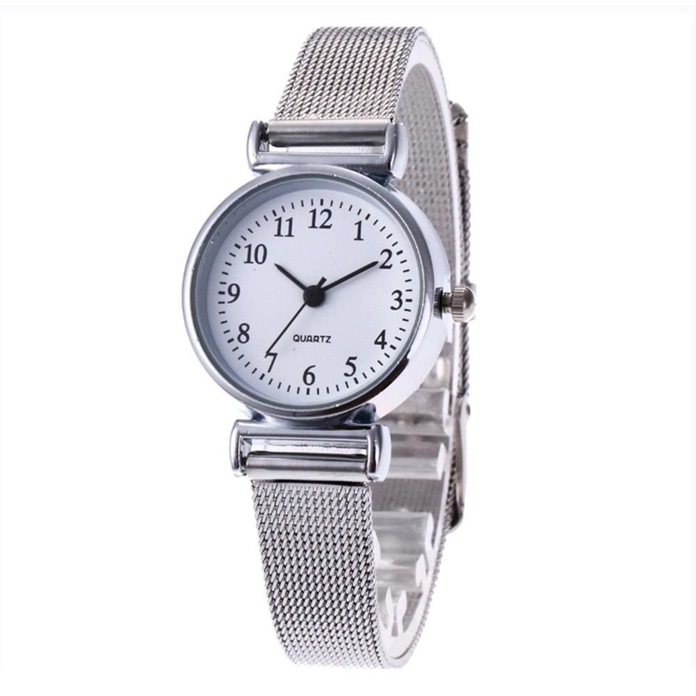 Luxe dameshorloge van roestvrij staal, prachtige kleine wijzerplaat, eenvoudig casual armbandhorloge, dames quartzhorloge