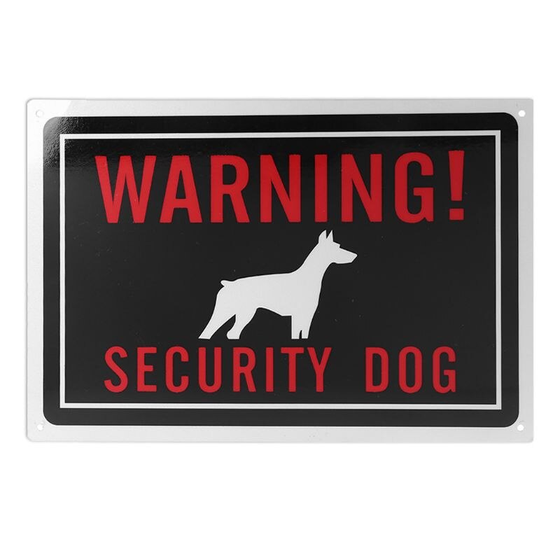 1Pc Indoor Outdoor Gebruik 11.8X7.8 Inch Aluminium Waarschuwing Security Hond Teken Voor Hek Poorten Muur Guard Hond borden