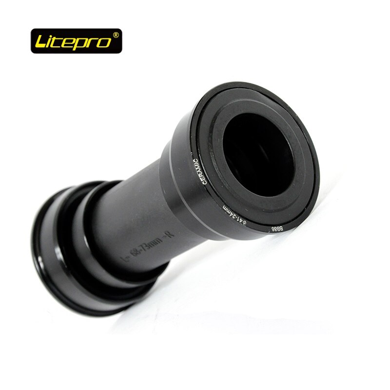 Litepro Bike Bottom Bracket Bicycle Ceramic Bearing One Body Crankset Bottom Bracket BB86 Press-in / BB68 Thread Bottom Brackets